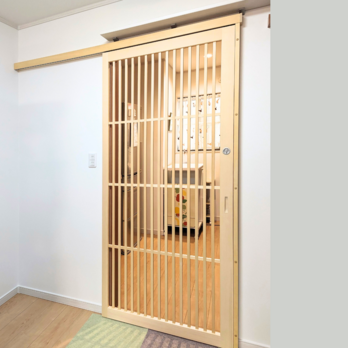 【1枚引き戸】ネコちゃん用 脱走防止ドア