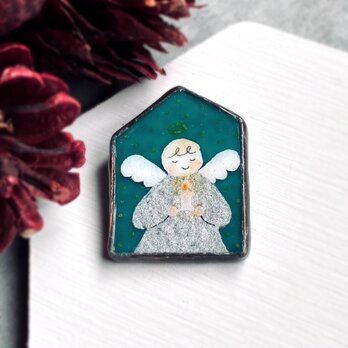 ステンドグラス　　ホワイトクリスマス② ステンドグラス クリスマスツリーe クリア その他インテリア雑貨