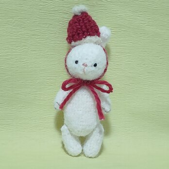 クリスマス うさぎ (あみぐるみ)