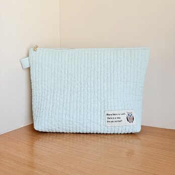 ヌビの大きなポーチ（7mmピッチ・ミント）