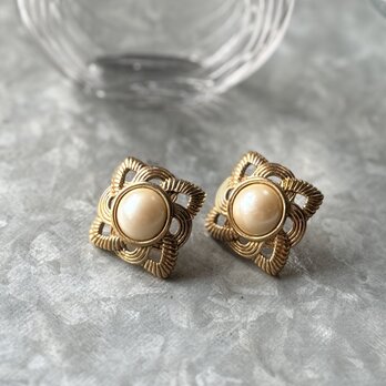 PA429-【 AVON 】エイボン・ヴィンテージピアス 1987 " Parisian Impression "