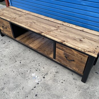 hotaru  TVボード　ダークウォールナット　ブラック　収納　引き出し付き　天然木　無垢材　オーダー可