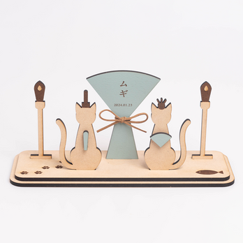 猫　雛人形　三段飾り　豆雛 猫雛 ねこひな 雛人形