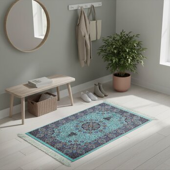 ペルシャ絨毯　ネイアブリシャム　カシャーン産　120x80㎝　