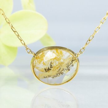 K18 デンドリティッククォーツ ペンダント ネックレス 1点もの CK089CIBSN