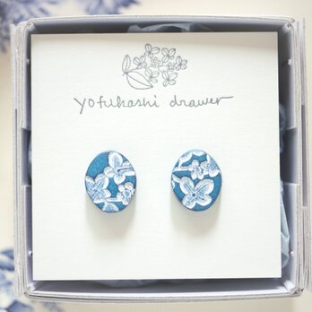 : : : 陶土の草花耳かざり : : : 1384（ピアス）