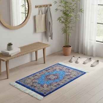 ペルシャ絨毯　ネイアブリシャム　ハイブリッド　90x60cm　PS11861