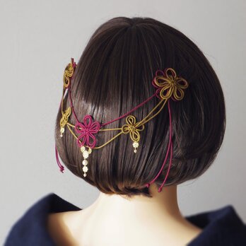 【新作】ヘアコーム「みちゆきて希」(臙脂×カーキ)