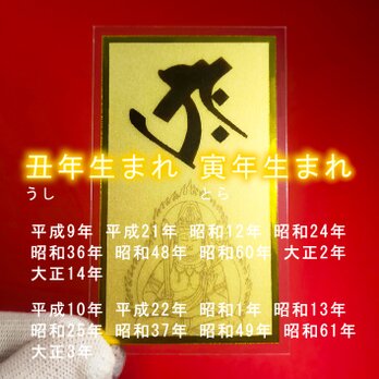 【守護梵字】★丑(うし)年生まれ・寅(とら)年生まれの守護本尊 ★守護神 ★虚空蔵菩薩 ★守護本尊に守られ、幸福に生きられる！