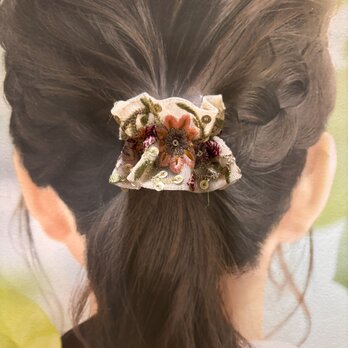 インド刺繍リボン ポニーフック