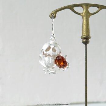 おばけのピアス / Gem and Ghost Earring 2025ハロウィン Zircon