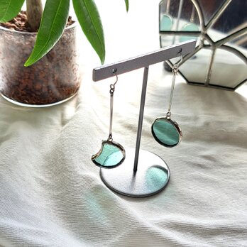 月の満ち欠け pierce/earring -Rain moon-