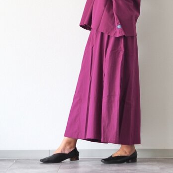 着丈が選べる、四枚はぎ起毛コットンフレアスカート/ブーゲンビリア