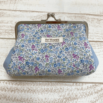 がま口ポーチ＊小花柄＊