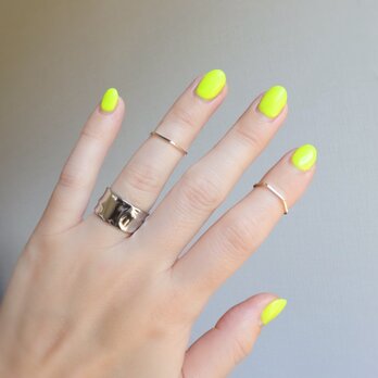 【14kgf】Geometric ring ジオメトリックリング /ファランジ/ピンキー