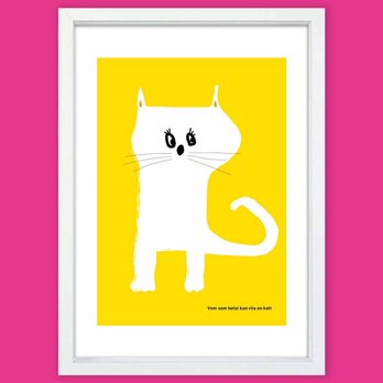 シンプルキャット　猫　送料無料 　イラスト　A4〜A0　ポスター　アートポスター　アート/sei検索新着順　3780