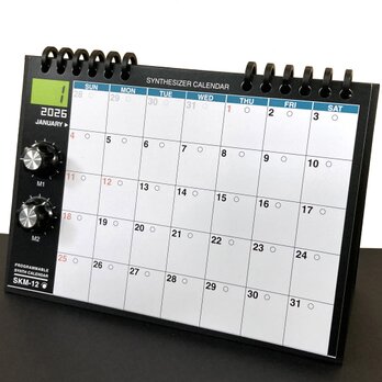 【2026年カレンダー】シンセカレンダー SKM-12  月ごとのシンセ　卓上・マグネット