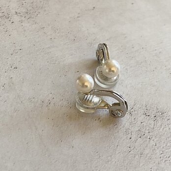 ソフトタッチ痛みなくしっかりとホールドのイヤリング！Basic Pearls Earrings　磨きパール6ｍｍ