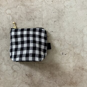 チェック模様のちょこっとポーチ(195)