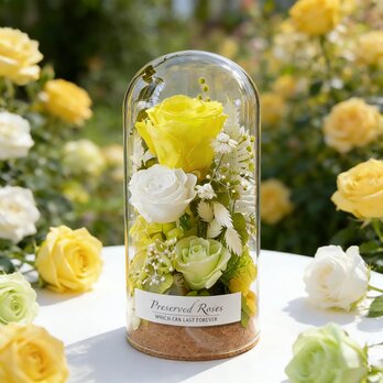 特別な日のお祝い・誕生日 記念日 花飾り・バラ 薔薇 ローズ、美しいムード、アレンジメント、プリザーブドフラワー、ドライフラワー