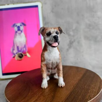 [オーダーメイド] 羊毛フェルト 犬 、ペット ぬいぐるみ、うちの子 人形、犬 似顔絵、愛犬 誕生日 プレゼント、犬好き 贈り物