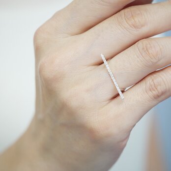 バーライン キュービックジルコニアリングシルバー925（スターリングシルバー）svr09