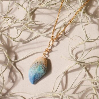 陶器ネックレス   このは no.11  mixed blue
