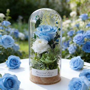 特別な日のお祝い・誕生日 記念日 花飾り・バラ 薔薇 ローズ、美しいムード、アレンジメント、プリザーブドフラワー、ドライフラワー