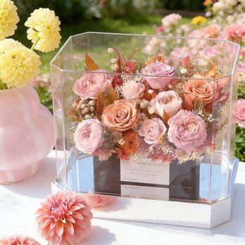 結婚祝い 誕生日 サロン花飾り・玄関飾り バラ 薔薇 ローズ、王宮 アレンジメント、ブーケ、プリザーブドフラワー、ドライフラワー