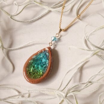 陶器ネックレス  みずたまりno.7 しずく