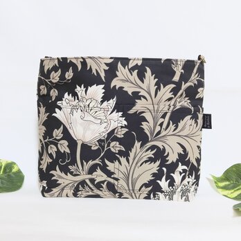 モリスのアネモネ 2Wayバッグインバッグ（ブラック)