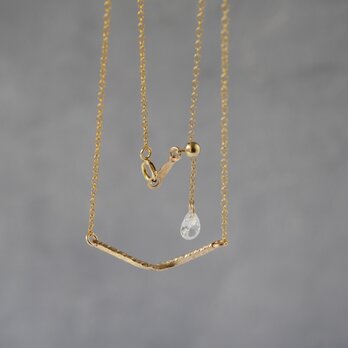 【肌になじむジュエリー】14kgf 長さ選べる華奢なねじりカーブネックレス 重ね付け クリスマスギフト 金アレルギー対応