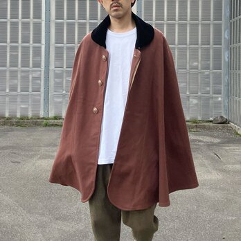 ジャパンヴィンテージ トンビマント／インバネスコート｜大正〜昭和初期 ウール アンティーク 外套