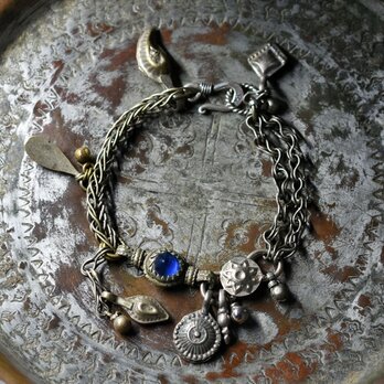 多彩oldアフガンメタルとチェーン、民族鈴のメタルブレス