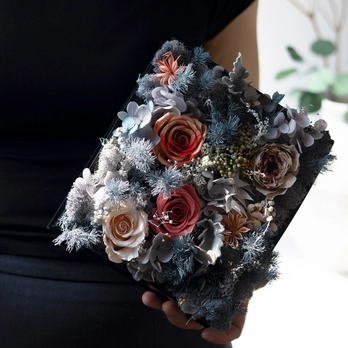 プリザーブド、フラワー、アレンジメント、想像、ドライフラワー、薔薇 ローズ、結婚祝い 記念日、誕生日のコピー