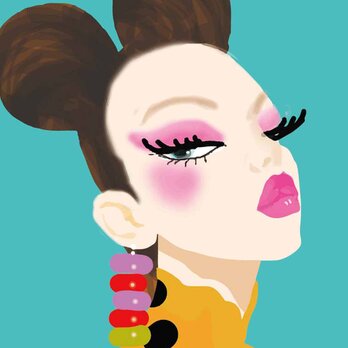 Lip　送料無料 　イラスト　A4〜A0　ポスター　アートポスター　アート/sei検索新着順　3787