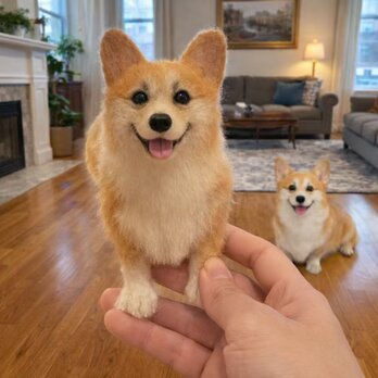 羊毛フェルト そっくり ペット オーダーメイド｜写真から作る ペットリアルぬいぐるみ｜愛犬 愛猫 うちの子 ロス 癒し グッズ