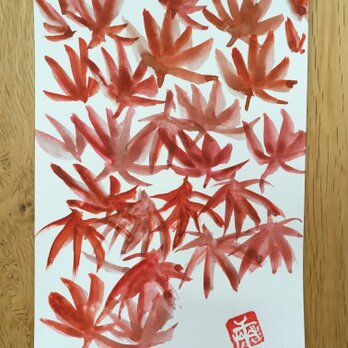 ポストカード もみじ