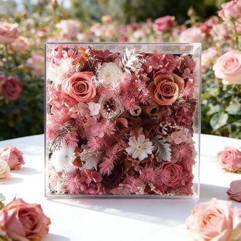 花飾り 玄関に飾る バラ 薔薇 ローズ、美の形、プリザーブドフラワー、ドライフラワー、アレンジメント、開店 開業祝い、記念日
