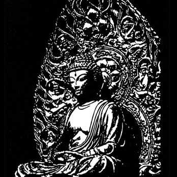 阿弥陀如来切り絵　A3サイズ