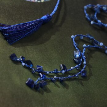 ブルーカイヤナイトのネックレス（藍の余韻）