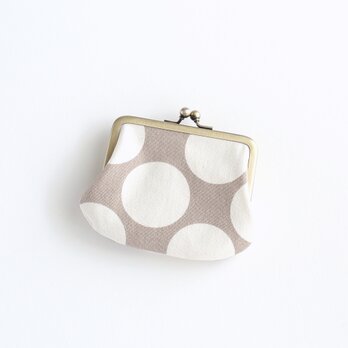 11号帆布のシンプルながま口　ドット