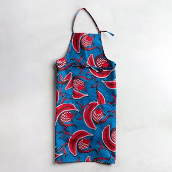 アフリカンワックスプリント エプロン Banana