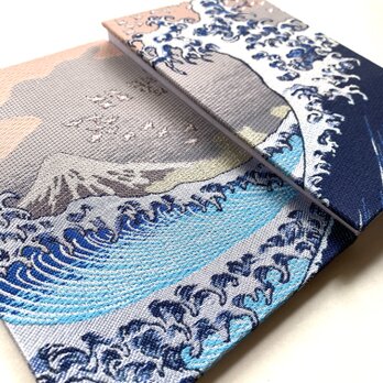 『海上の不二〜富嶽百景』　葛飾北斎御朱印帳　美術名画御朱印帳　B6大判サイズ　Hokusai　葛飾北斎　波　海　桐生織物