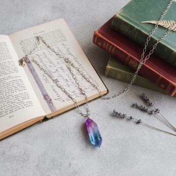 琥珀糖の水晶ネックレス    クリスタル 天然石