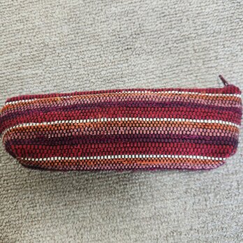 裂織りペンケース　メガネケース