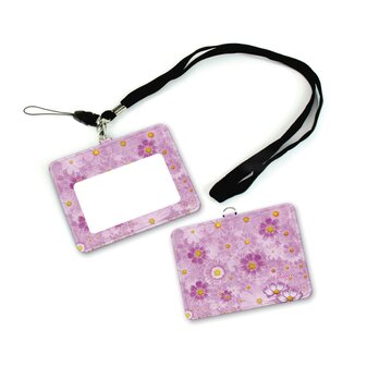 IDケース/IDカードホルダー/パスケース【コスモス優しい彩り】（名入れ可）