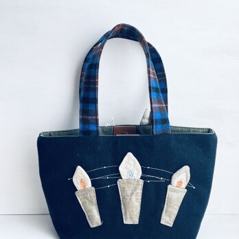 キャンドルと窓のバッグ　