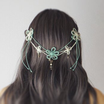 【新作】ヘアコーム「みちゆきて涼」（淡緑×アイボリー）