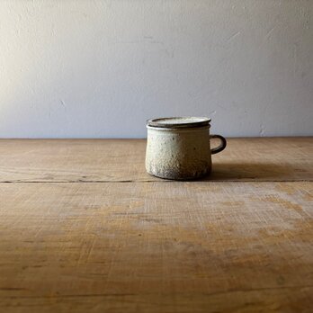 蓋小皿付き台形マグ　持ち手太　moegi